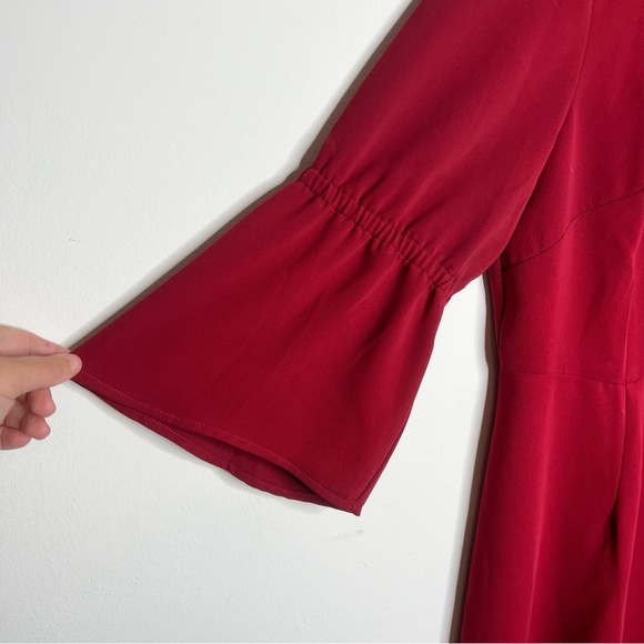 Christian Siriano for J. Jill Red Midi Dress, NWT - Picture 3 of 8